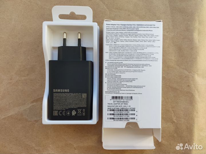 Зарядный блок samsung 65W (оригинал)