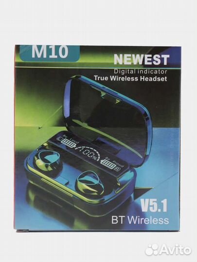 Беспроводные наушники М10 с power bank
