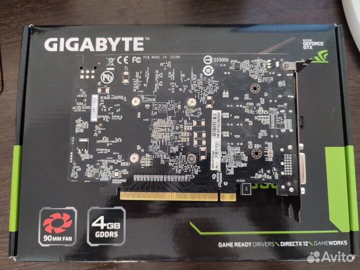Видеокарта Gigabyte Geforce gtx 1050 Ti
