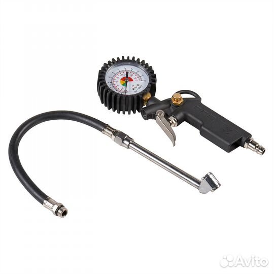 Пистолет для накачки шин грузовой с манометром 12