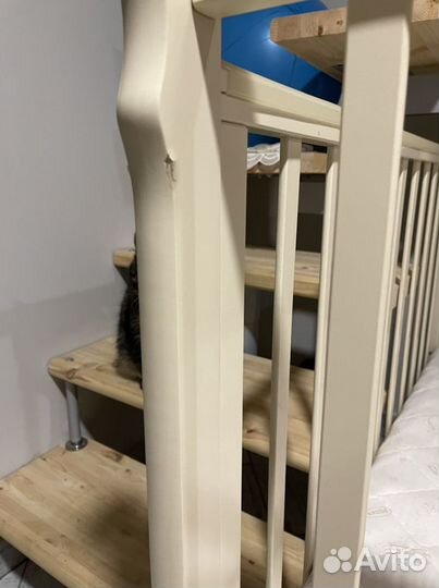 Детская кроватка с продольным маятником. «Артём