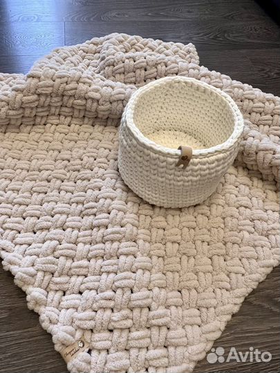 Плед детский плюшевый ручная работа