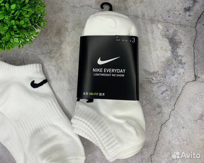 Носки Nike белые No Show оригинал