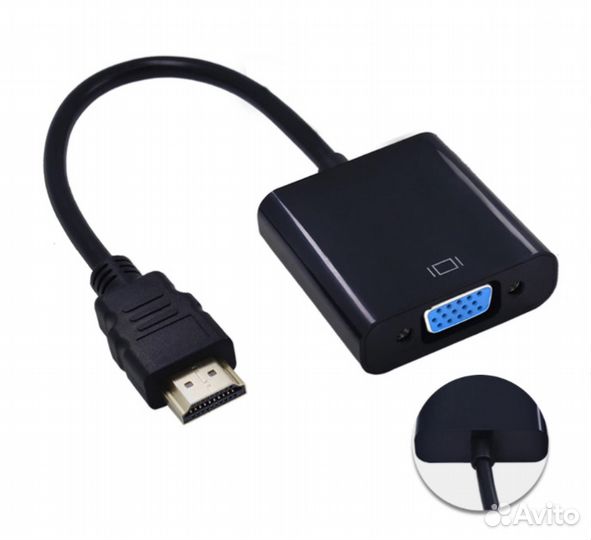 Переходник-адаптер hdmi на VGA, hdmi to VGA