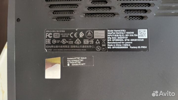 Ноутбук Lenovo 15ach6