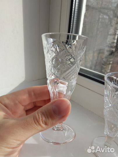 Рюмки хрустальные СССР винтаж набор