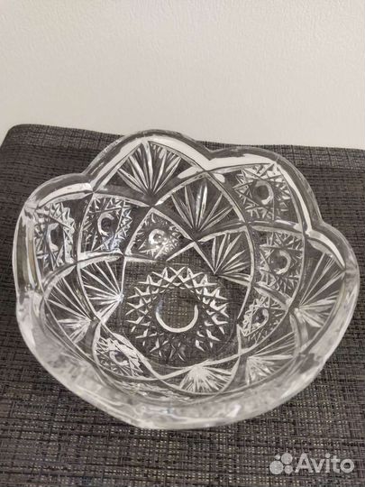 Ваза конфетница хрустальная салатник СССР