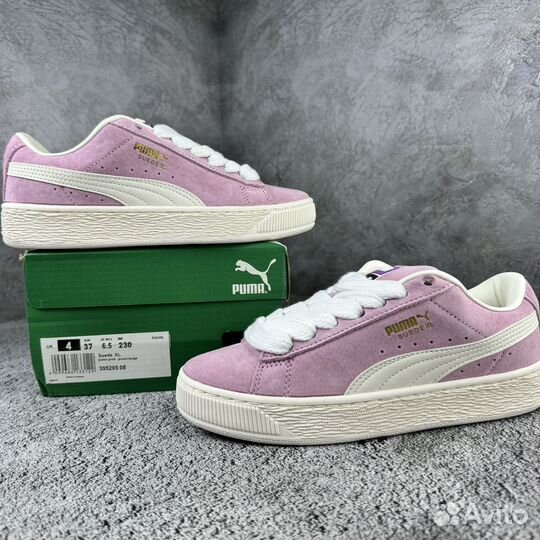 Кроссовки puma suede xl розовые