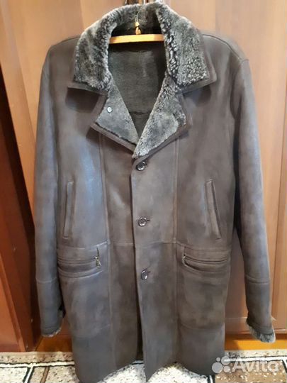Дубленка натуральная мужская 52 54