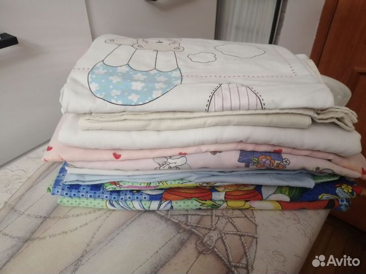 Постельное белье в детскую кроватку пакетом