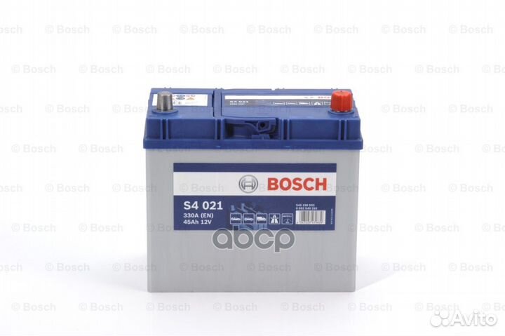 Аккумулятор bosch S4 silver 12V 45AH 330A ETN 0