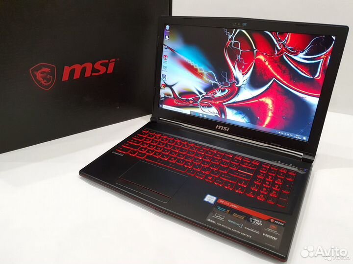 Супер игровой MSI 8 ядер i5-8300H 8Gb GTX1050 SSD
