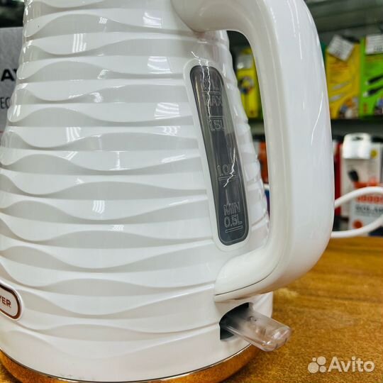 Чайник электр. brayer 1057BR-WH (диск, 1,7л)