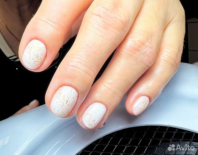 Маникюр с покрытием гель лак и педикюр