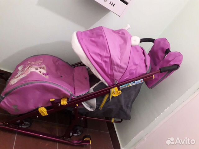 Продам санки коляска,в отличном состоянии