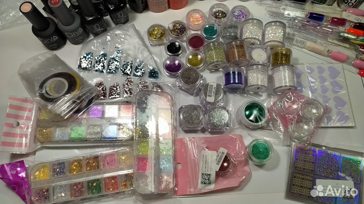 Гель-лаки 36 цв + базы+ топы + дизайн