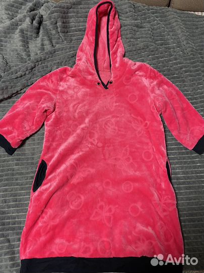 Плюшевое платье туника