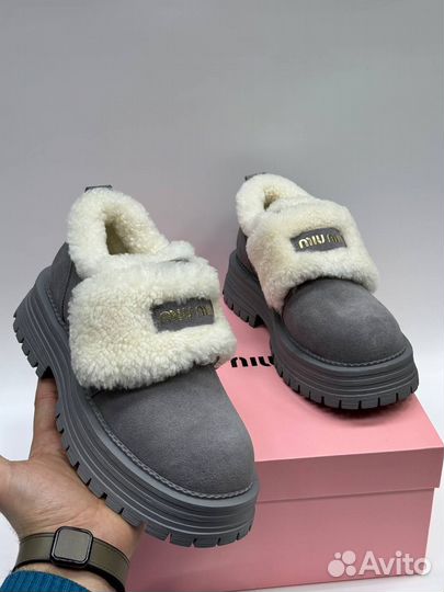 Ботинки Miu Miu на липучках