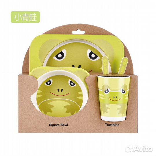 Детская посуда из бамбука