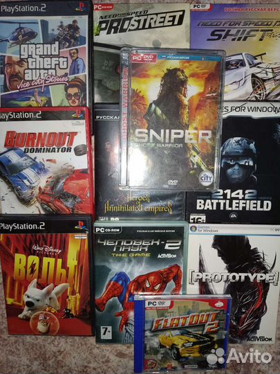 Диски с играми PC/PS2