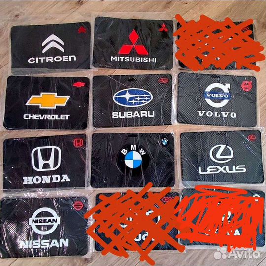 Коврики противоскользящие силиконовые в авто