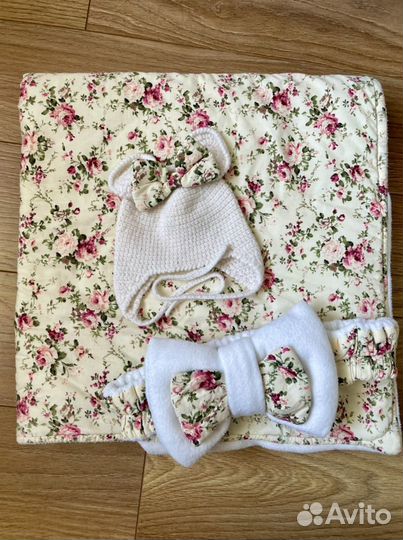 Конверт одеяло на выписку демисезонное