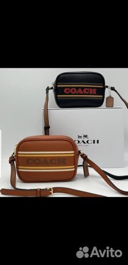 Кожаная сумка Coach