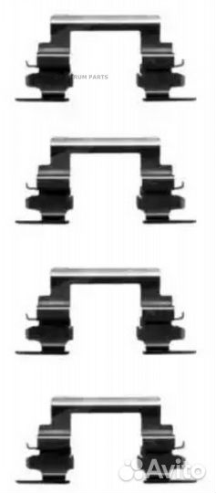 Комплект монтажный дискового тормоза textar 825073