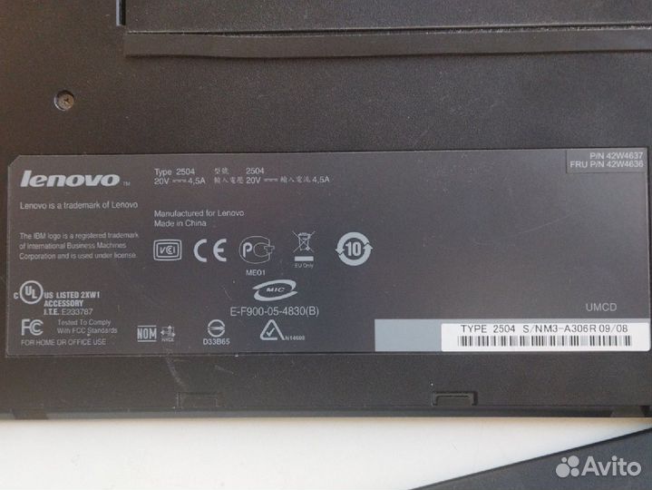 Док станция lenovo ThinkPad type 2504