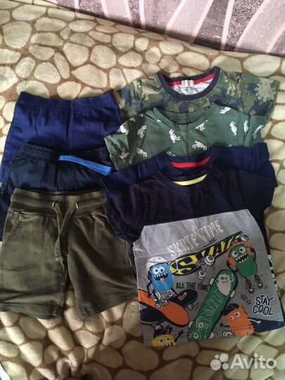 Футболки и шорты для мальчика 98 пакетом