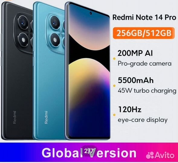 Xiaomi Redmi Note 14 Pro, 8/256 ГБ