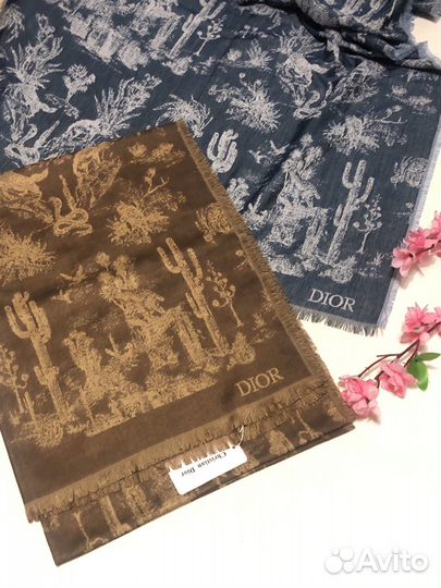 Палантин Диор двухсторонний