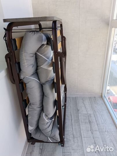 Раскладушка с матрасом бу