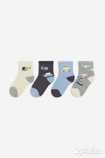 Носки 4 пары Н&М 13/15, 22/24