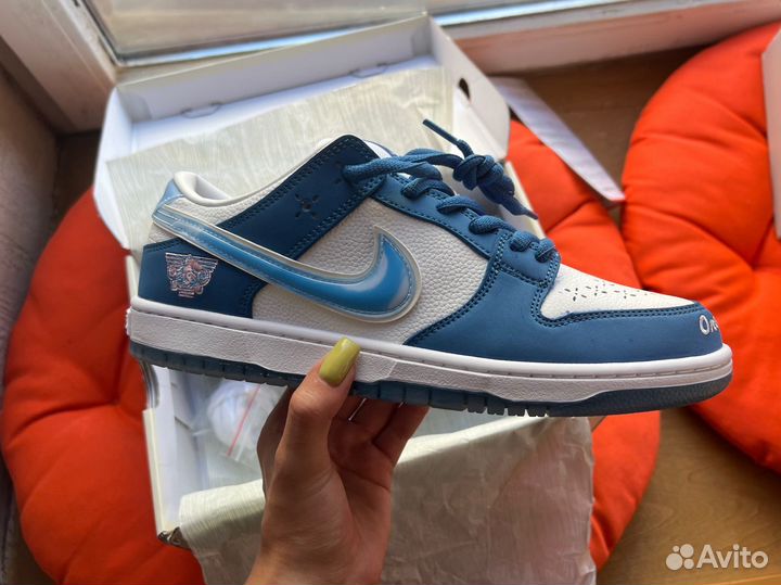 Кроссовки Nike SB Dunk Low Born x Raised Deep Blue