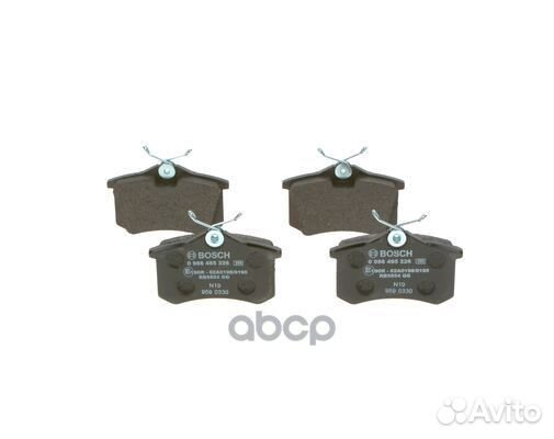 Колодки тормозные дисковые 0986495226 098649522