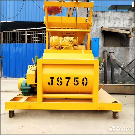 Двухвальный бетоносмеситель JS 750 без скипа