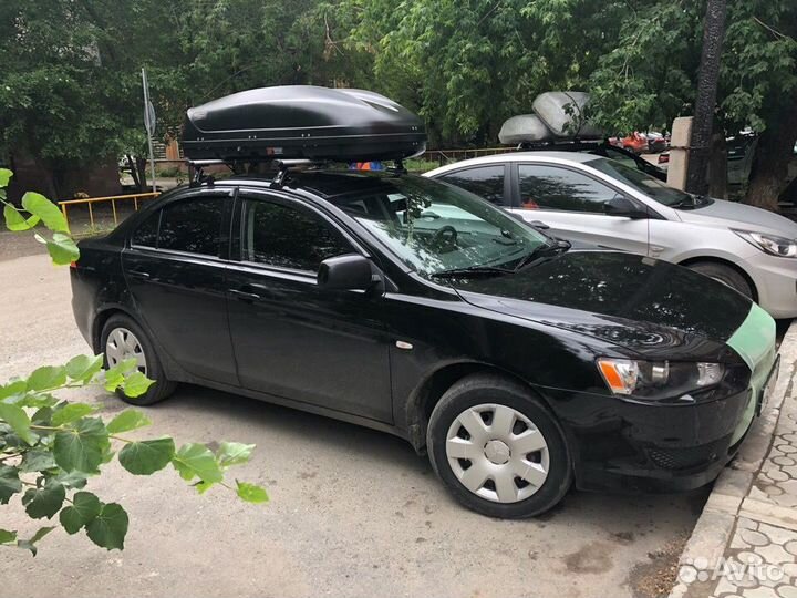 Автобокс багажник на крышу Mitsubishi Lancer X