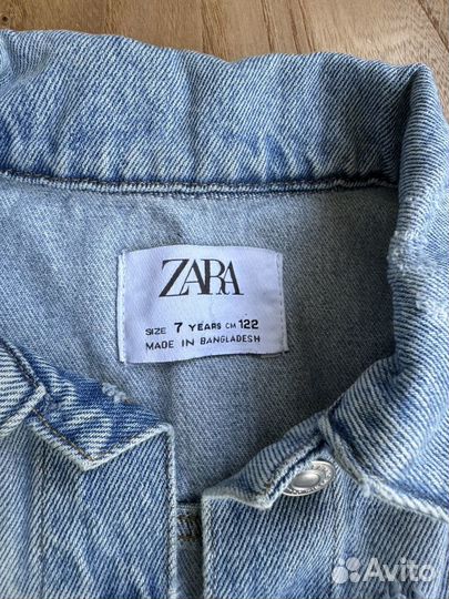 Куртка джинсовая zara для девочки