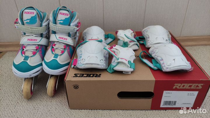 Роликовые коньки детские раздвижные