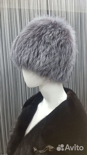 Шапка из меха чернобурки шпв-97