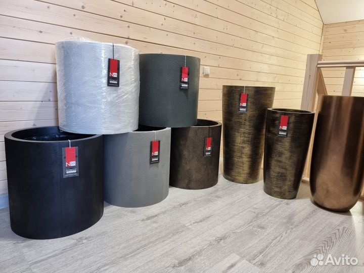 Горшок для цветов из облегченного Бетона Нобилис