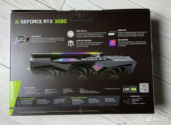 Видеокарта rtx 3080 12gb