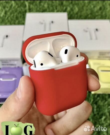 Наушники аирподс 2 + чехол (Магазин)