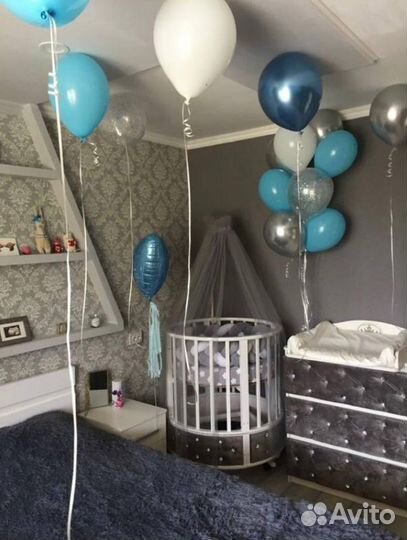 Детские овальные кроватки, комоды и шкаф