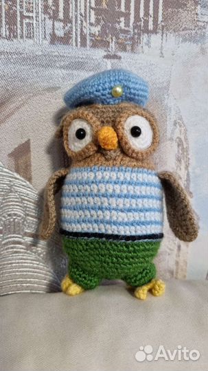 Совы вязаные игрушки ручной работы