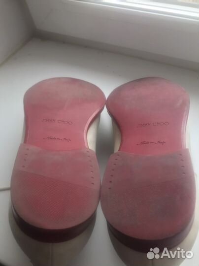 Мужские светлые ботинки jimmy choo 44 р-р