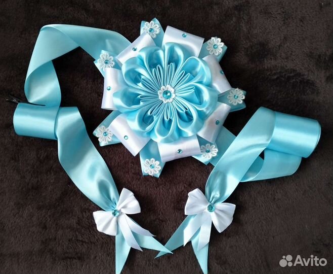 Банты на выписку, пинетки