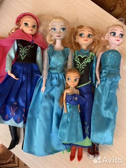 Кукла барби, кен, эльза, анна