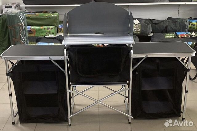 Стол кухня складной с полками